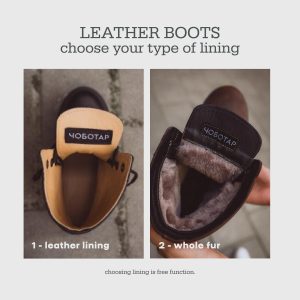 Handmade Black Leather Work Boots: Lace-up Combat Winter Shoes