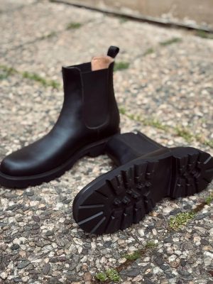 Handmade Leather Chelsea Boots: Men's Ankle Boots - Black, Brown, Camel