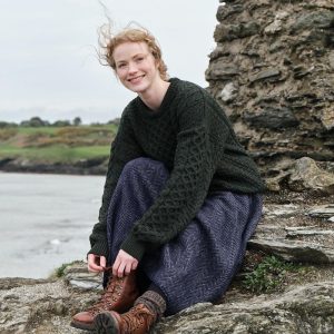 Merino Wool Aran Sweater: Traditional Irish Knit, Gift From Ireland