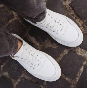 Leather Mens Sneakers - Casuas Shoes For Everyday