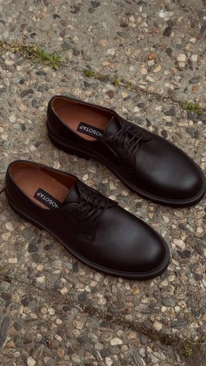 Leather Mens Shoes - Casual Black Shoes For Everyday