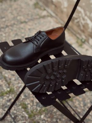 Leather Mens Shoes - Casual Black Shoes For Everyday