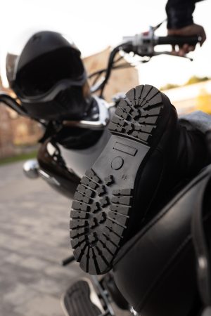 Men’s Leather Motorcycle Boots: Black Or Brown Crazy Horse Biker Riding Boots, Motorradstiefel Herren