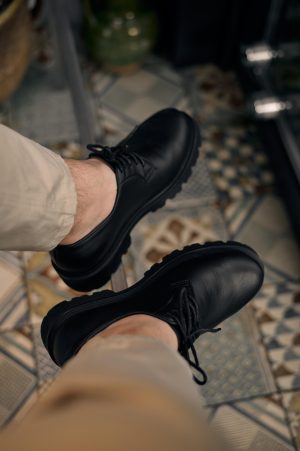 Genuine Leather Men’s Derby: Black & Brown Classic Dress Shoes, Derby Schuhe Herren