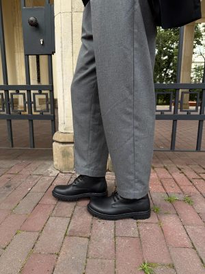 Handmade Crazy Horse Leather Ankle Boots: Unisex Vintage Style