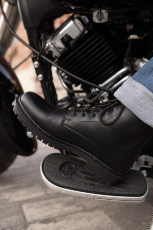 Men’s Leather Motorcycle Boots: Black Or Brown Crazy Horse Biker Riding Boots, Motorradstiefel Herren