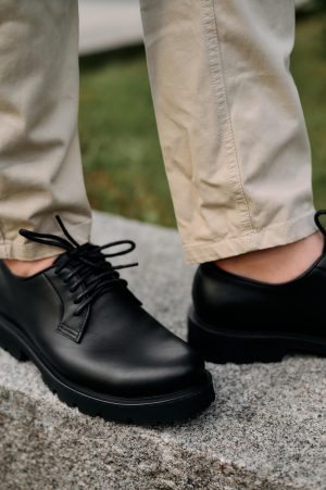 Genuine Leather Men’s Derby: Black & Brown Classic Dress Shoes, Derby Schuhe Herren