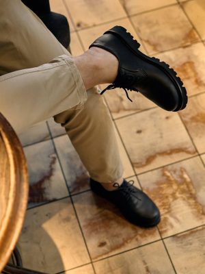 Genuine Leather Men’s Derby: Black & Brown Classic Dress Shoes, Derby Schuhe Herren