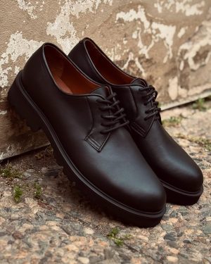 Genuine Leather Men’s Derby: Black & Brown Classic Dress Shoes, Derby Schuhe Herren