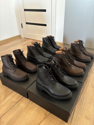 Lace Up Riding Boots , Men Casual Winter Or Fall Boots, Combat Work Unisex Shoes