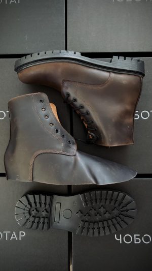 Lace Up Riding Boots , Men Casual Winter Or Fall Boots, Combat Work Unisex Shoes