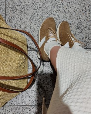 Retro Brown Suede Shoes, Handmade Women's Casual Sneakers, Lace Up Walking Shoes