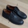 Handcrafted Leather Derby Shoes: Men's Black & Brown Casual Dress Shoes