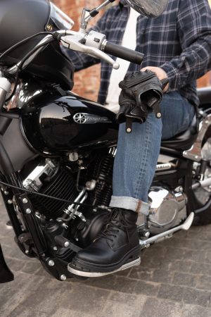 Vintage Black And Brown Leather Boots: Men’s Ankle Boots, Thermorubber Sole