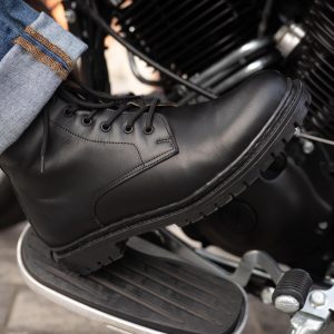 Vintage Black And Brown Leather Boots:  Men&rsquo;s Ankle Boots, Thermorubber Sole